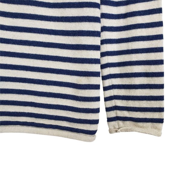 APC Stripe Pullover Italian Yarn Wool Cotton Cashmere Sweater Womens Small - Picture 5 of 8